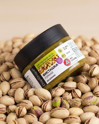 Фисташковая паста натуральная без сахара 100 г