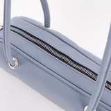 Сумка Саломея 2038 гладкий серо-голубой