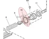 Ползун (скользящий элемент) Ricoh Slider A2323252