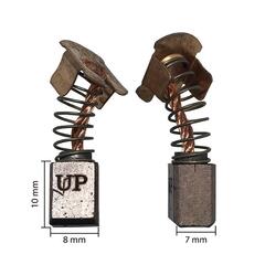 Щетка графитовая UNITED PARTS 7х8х10мм для MAKITA СВ-430 (аналог 191971-3) (10шт)