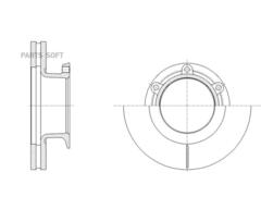 Диск тормозной вентилируемый G-brake  GR-32427