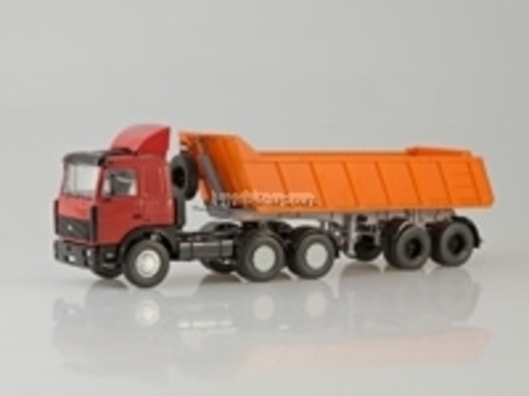 MAZ-6422 with semitrailer-tipper MAZ-9506-20 1:43 Start Scale Models (SSM)