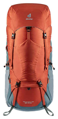 Картинка рюкзак туристический Deuter Aircontact Lite 60+10 SL paprika-teal - 7