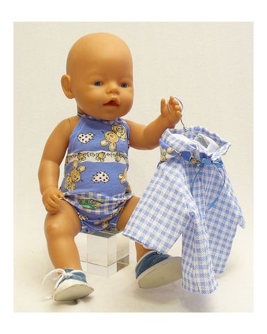 Летний костюм - На кукле. Одежда для кукол, пупсов и мягких игрушек.