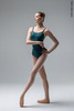 2 in 1 leotard | bottle_green-beige