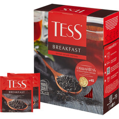 Чай TESS Брекфаст черный 100 пак/уп, 1446-09