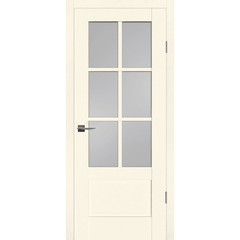 Купить Межкомнатная дверь экошпон Profilo Porte PSC-43 магнолия остеклённая