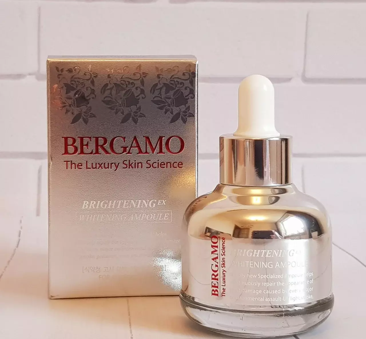 Bergamo Brightening ex Whitening Ampoule. Bergamo сыворотка для лица отбеливающая Whitening Ampoule, 30мл. Сыворотка Bergamo Whitening 30 ml. Bergamo the Luxury Skin Science.