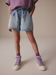 Шорты джинсовые для девочки Next E35-570, Голубой