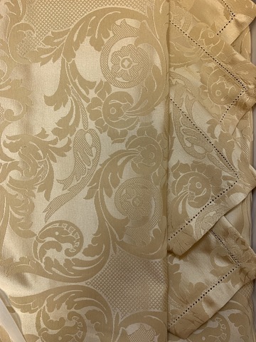 Скатерть 150х180 и 6 салфеток Gamba 9817 Begie сливочная