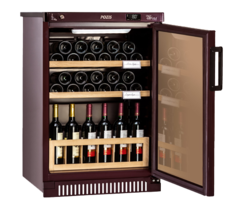 Винный шкаф Pozis ШВ-39 в облицовке из дуба Орех