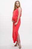 Платье для беременных и кормящих 10676 коралл