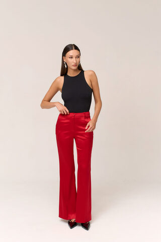 Брюки из атласа DAN MARALEX