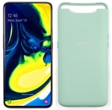 Силиконовый чехол Mat TPU матовый для Samsung Galaxy A90 (Зеленый)