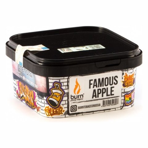 Табак Burn Famous Apple (Зеленое Яблоко) 200г