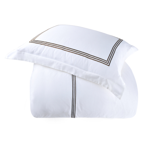 Пододеяльник 200x220 L'appartement Toscana белый с коричневым