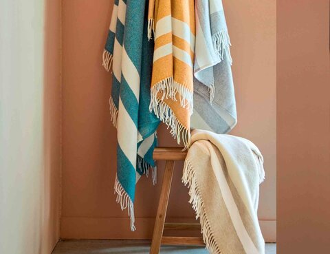 Плед 130х170 Blanc des Vosges Austral серый