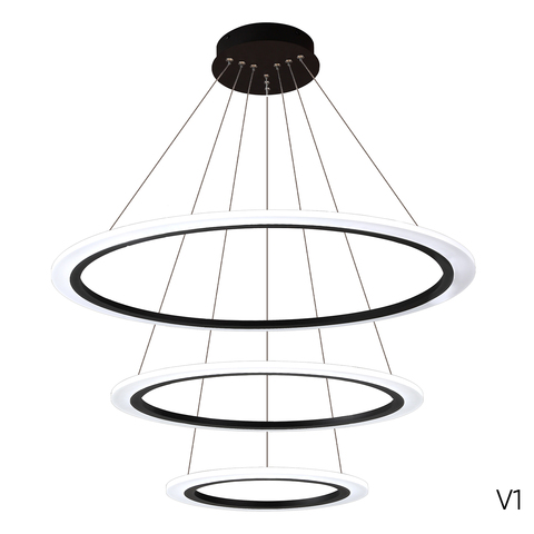 Подвесная светодиодная люстра Crystal Lux MANZANA SP67W LED BLACK