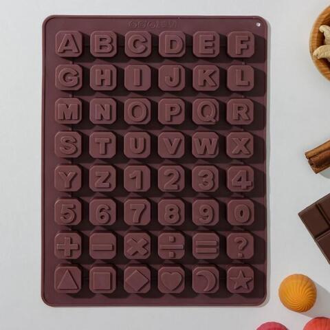 Форма для льда и шоколада, 48 ячеек, 24х18х1,6 см 