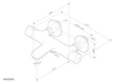 Смеситель для ванны и душа с термостатом AM.PM Like - F8050000