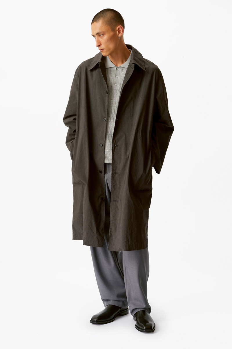 Темно-коричневый хлопковый тренч Heathen