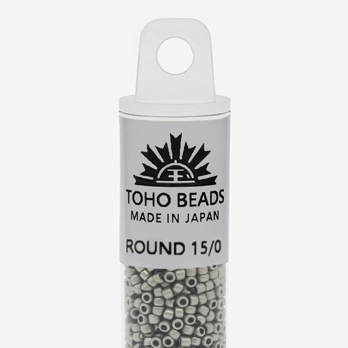 Японский бисер TOHO Round 15/0 (№566), металлизированный, непрозрачный матовый