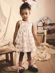 Сарафан летний для девочки Next E76-355, Кремовый