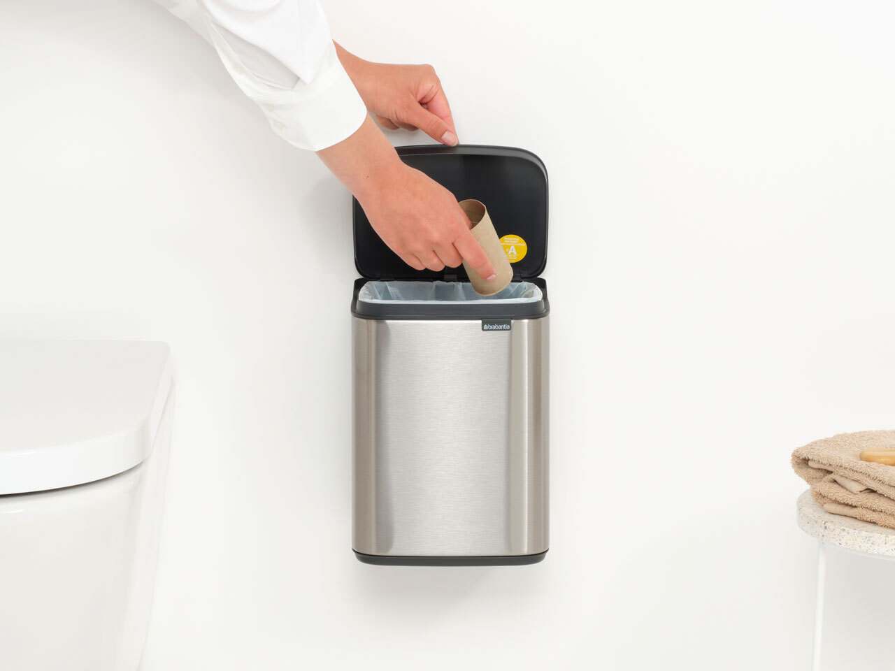 Мусорный бак Bo (4 л), Стальной матовый (FPP), арт. 222849 - фото 6