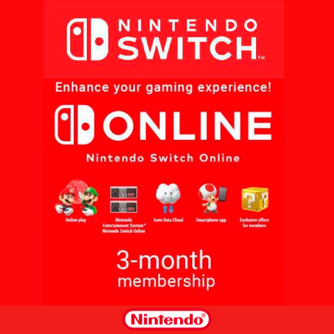 Nintendo eShop Store Германия: 3-месячная подписка Online Индивидуальная [Цифровой код доступа]