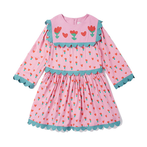 Платье Stella McCartney Kids Folk Tulip Print