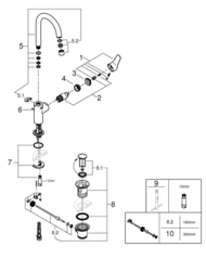 Смеситель для раковины GROHE Eurosmart, L-Size, хром 23537003