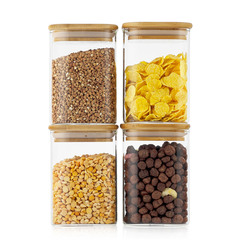 Банки для хранения, 500 мл, 4 шт .