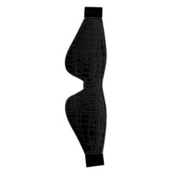 Черная маска на глаза Croco Blindfold - 