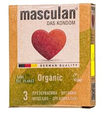 Экологически чистые презервативы Masculan Organic - 3 шт. - 