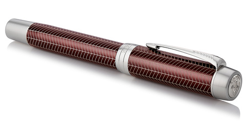 Ручка-роллер Parker Duofold Prestige 2017 Burgundy Chevron CT (1945420)