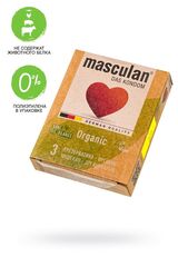 Экологически чистые презервативы Masculan Organic - 3 шт. - 