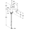 Kludi MIX 329040562 однорычажный смеситель для кухни; полый рычаг