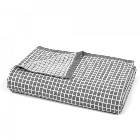 Плед 130x170 L'appartement Lena Cube grey серый