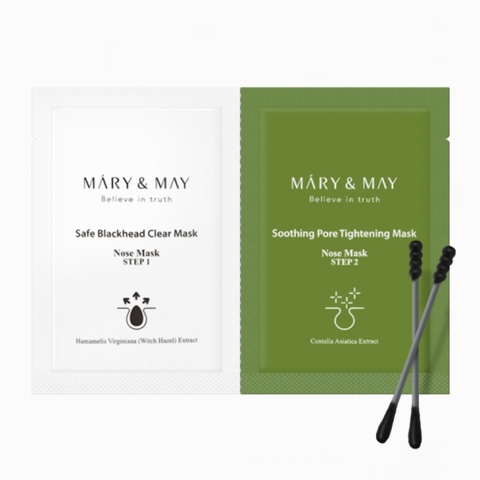 Mary&May Daily Safe Black Head Clear Nose Mask очищающая маска для носа от черных точек