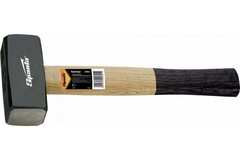 Кувалда, 2000 г, кованая головка, деревянная двухцветная рукоятка Sparta, 10909