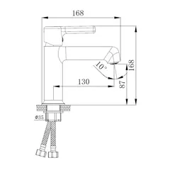 Смеситель для раковины HAIBA HB10814 хром
