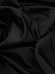 Атлас плотный Прокатный, 193 г/м2, 150 см, черный