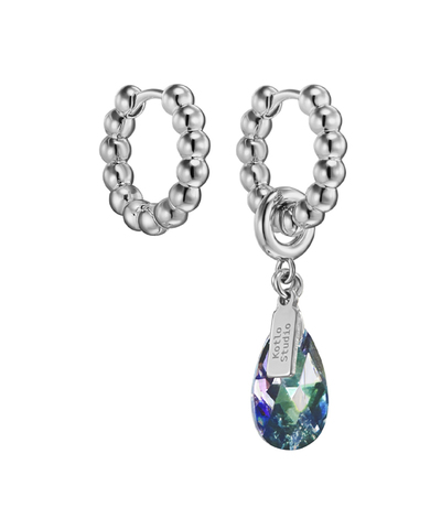 Серьги Drop Silver-Holographic