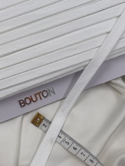 Шнур плоский белый метражом 12 мм