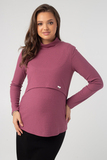Лонгслив для беременных 17214 ягодный