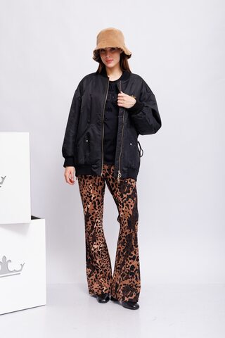 Liu Jo Брюки трикотажные в леопардовый узор. Эко-линейка Liu Jo Better
