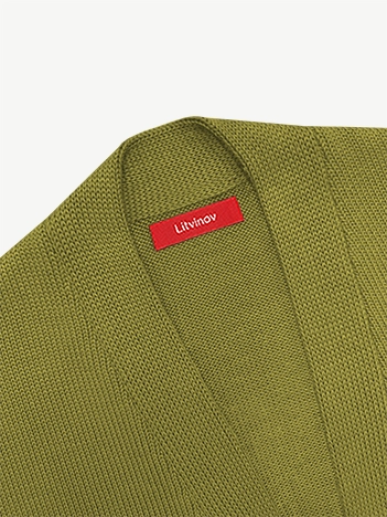 Кардиган с планкой из экохлопка