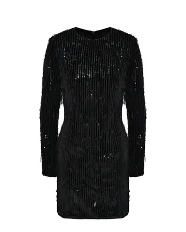 Платье мини в пайетках DAN MARALEX