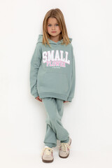 брюки  для девочки  КР 400783/голубой прибой