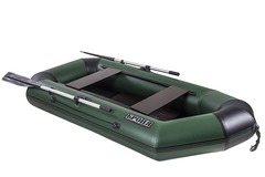 Броня-240 зеленый-черный (лодка ПВХ с усилением)